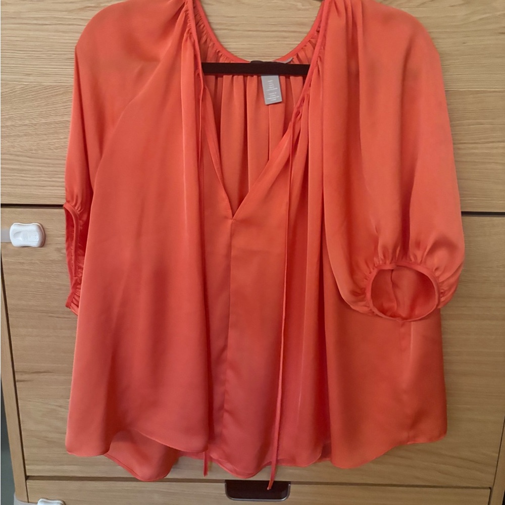 Coral Flowy Women's Top